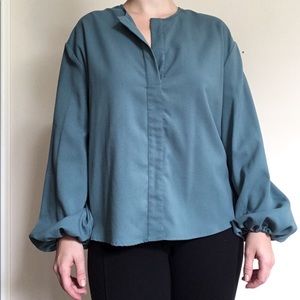 Teal Long Sleeve Dress Shirt